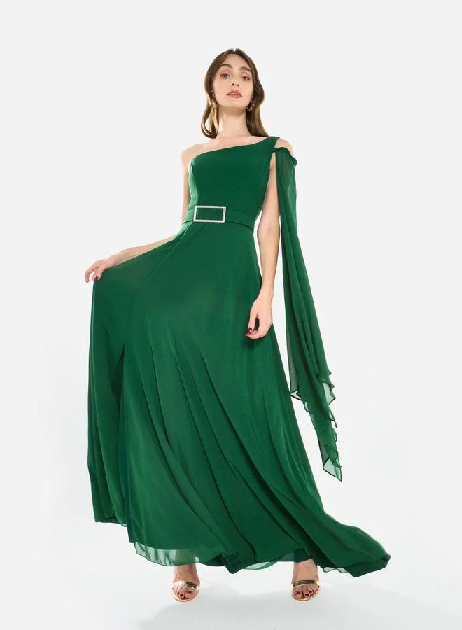 هاوس اوف مودا فستان سهرة طويل بكتف واحد